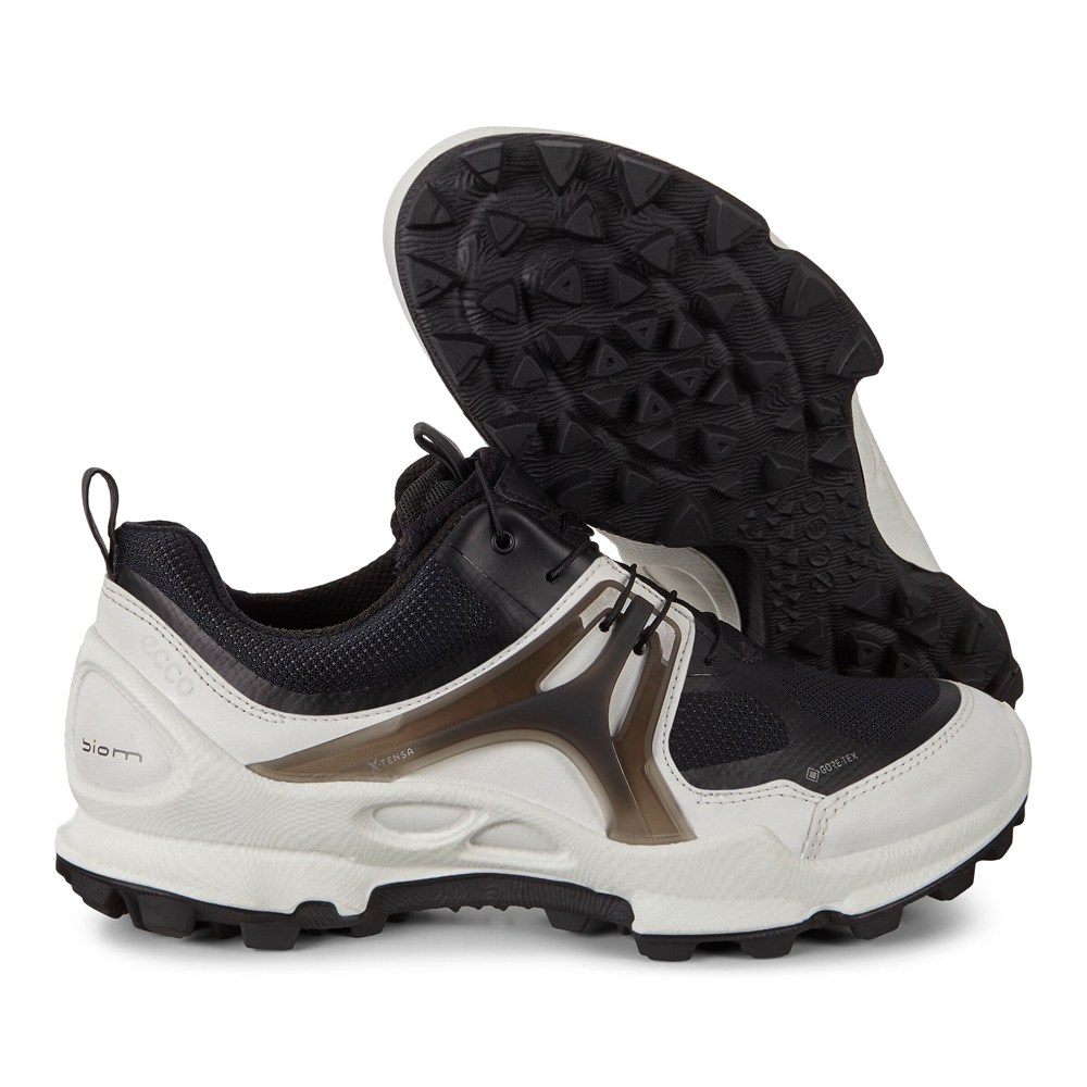 Tenis De Montaña Mujer - ECCO Biom C-Trail Bajos Gtx - Blancos/Negros - FDG976340